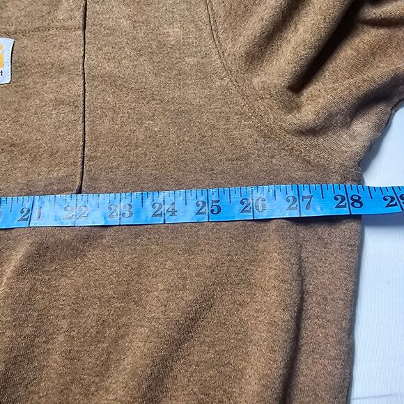 Carhartt Heavyweight Short-Sleeve Pocket Tee Oiled Walnut Heather 2XL - Picture 4 of 9